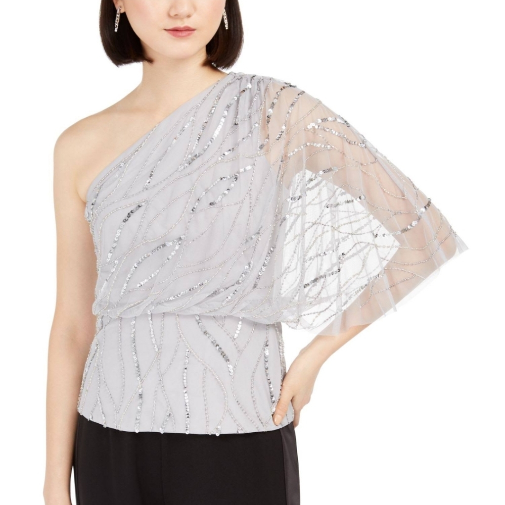 Adrianna papell beaded bridal blouse